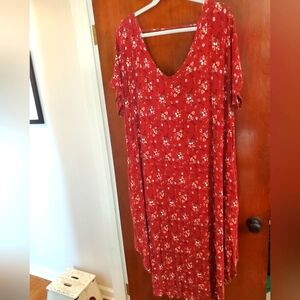 2X Maurice's Ref Floral Oversized Dress
